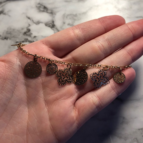 Gold anklet - Picture 1 of 3